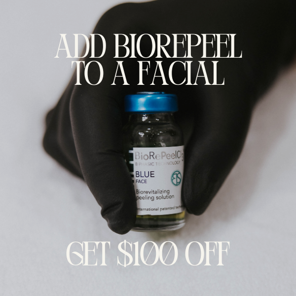 Promotional offer for Biorepeel facial