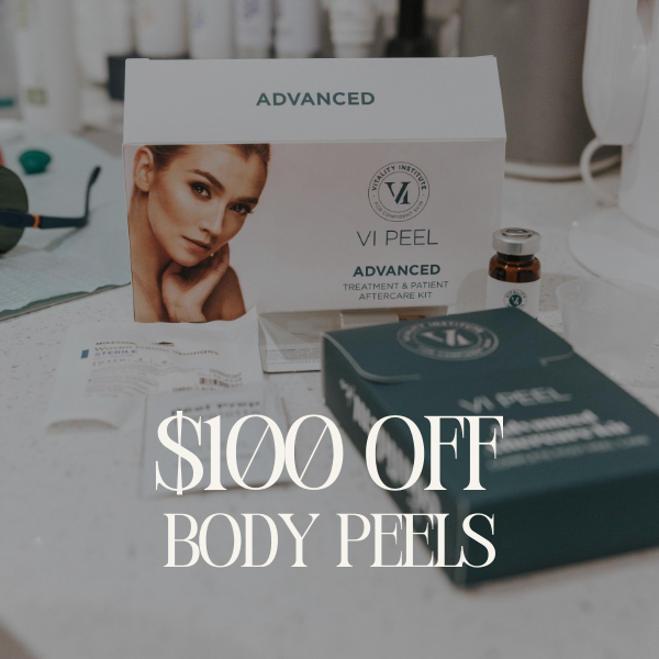$100 off body peels promotion